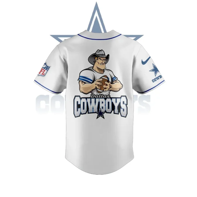Men'S Dallas Cowboys Baseball Jersey - Stylish Fan Apparel With Logo & Graphics - Image 3