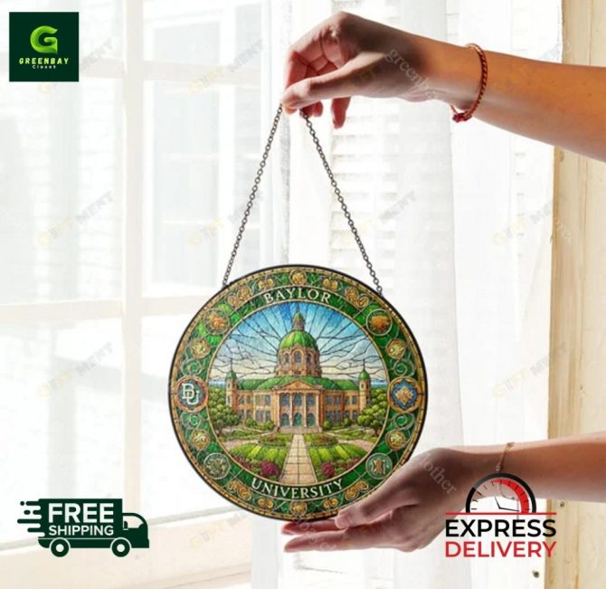 Stunning Baylor University Stained Glass Sun Catcher - Free Shipping & Express Delivery! - Image 3