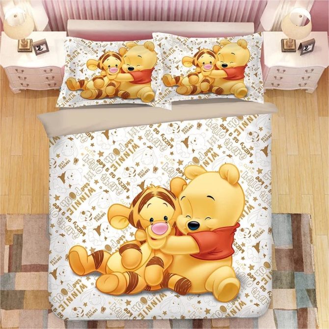 Cozy Cartoon Bear & Tiger Kids Bedding Set - Soft Cotton Twin Duvet & Pillowcase