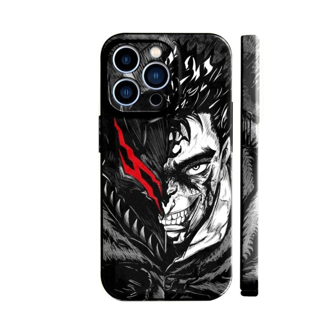 Edgy Anime-Inspired Phone Case - Shockproof, Unique Art Design, Fits Most Models