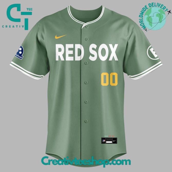 Limited Edition Green Red Sox Jersey - Authentic Team Gear For Fans - Image 2