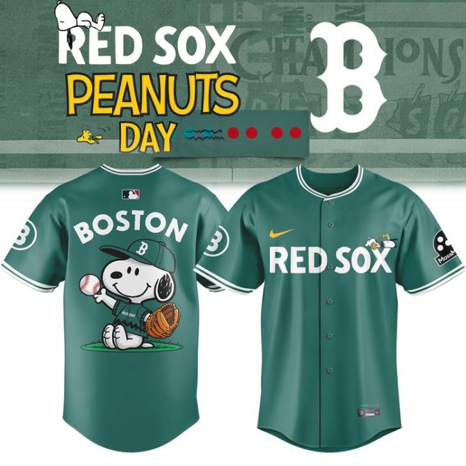 Limited Edition Red Sox Peanuts Day Jersey - Boston Snoopy Baseball Fan Gear