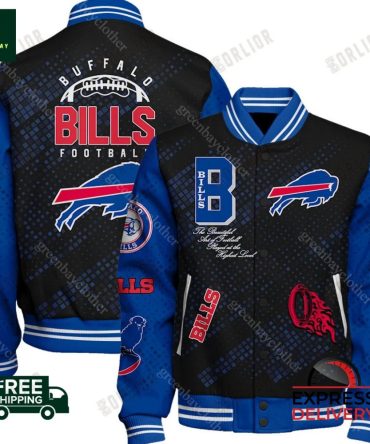 Buffalo Bills Varsity Jacket – Ultimate Fan Gear , Free Shipping & Express Delivery!