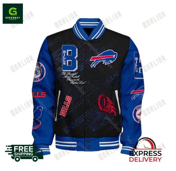 Buffalo Bills Varsity Jacket – Ultimate Fan Gear , Free Shipping & Express Delivery! - Image 2
