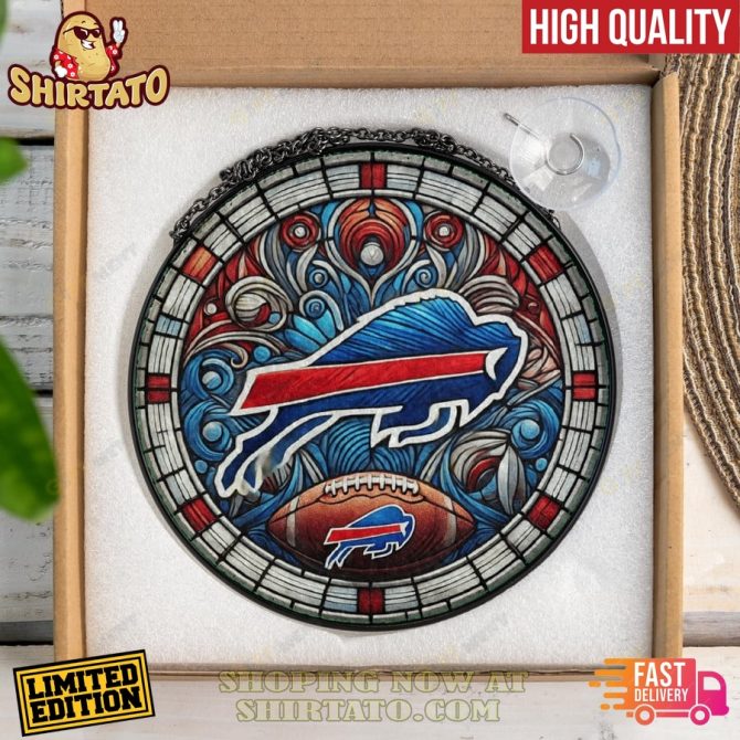 Limited Edition Stained Glass Style Football Team Hanging Decor - Fast Delivery - Image 3