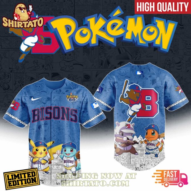 Limited Edition Pokémon Baseball Jersey - High Quality, Fast Delivery! Perfect Gift For Fans!