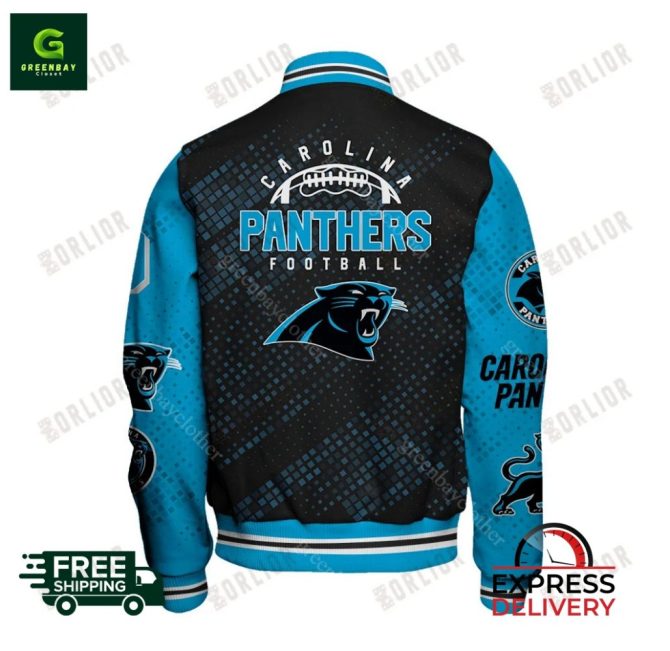 Carolina Panthers Varsity Jacket - Official Nfl Team Apparel With Free Express Shipping! - Image 3