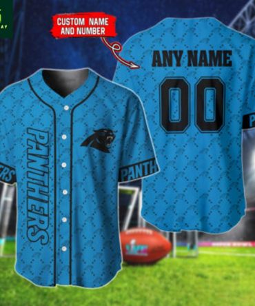 Customizable Panthers Jersey – Add Your Name & Number – Perfect Gift For Fans!