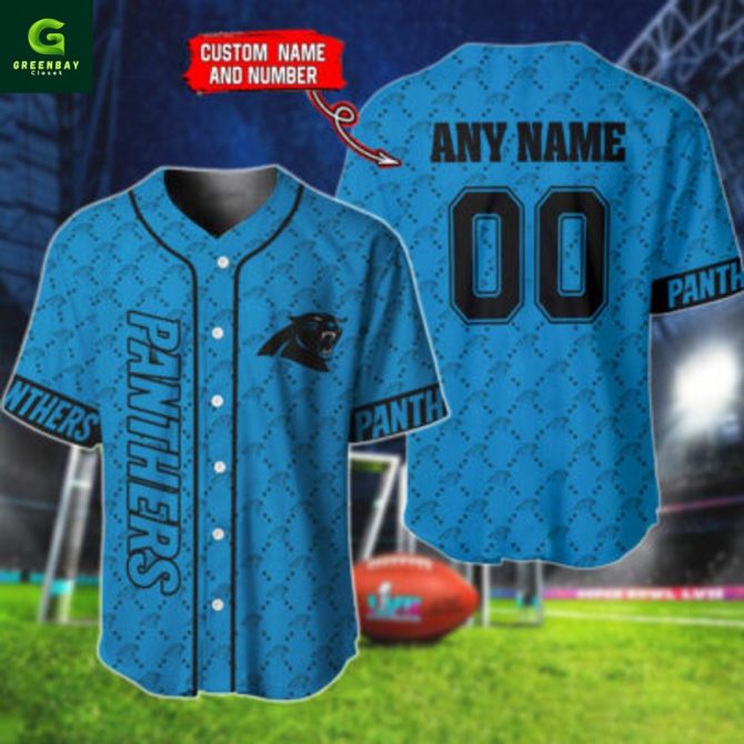 Customizable Panthers Jersey – Add Your Name & Number – Perfect Gift For Fans!