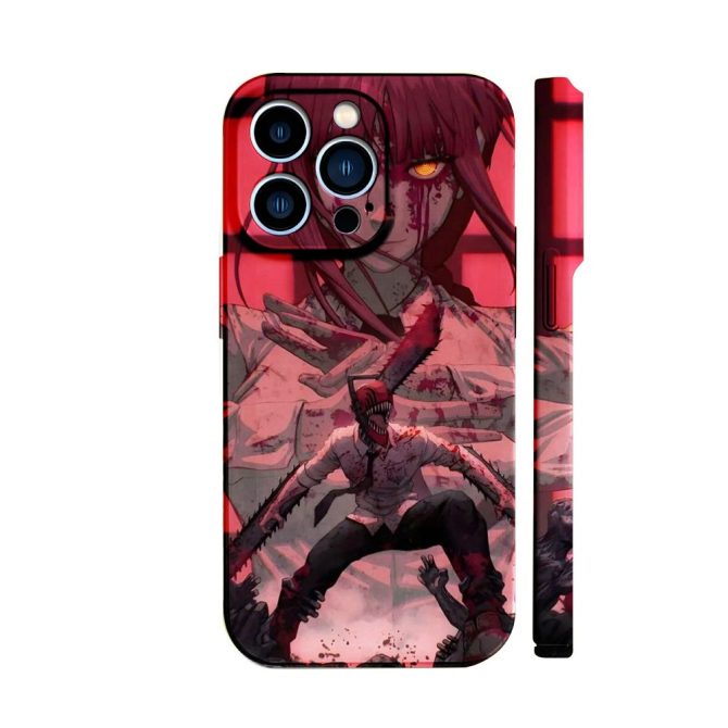 Anime-Inspired Chainsaw Man Iphone Case - Bold Design For Fans, Fits Iphone 13/14 Models - Image 2