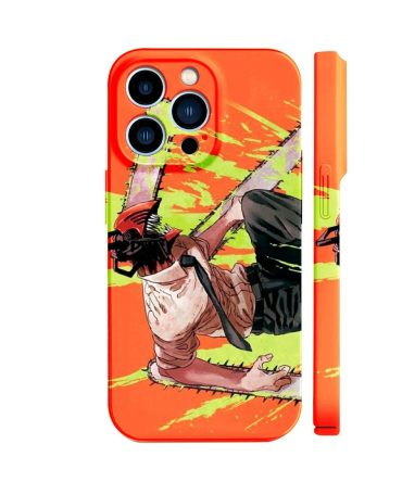 Vibrant Anime Chainsaw Design Iphone Case - Shockproof & Stylish Protection