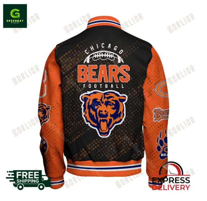 Chicago Bears Varsity Jacket - Limited Edition Football Fan Gear - Free Shipping! - Image 3