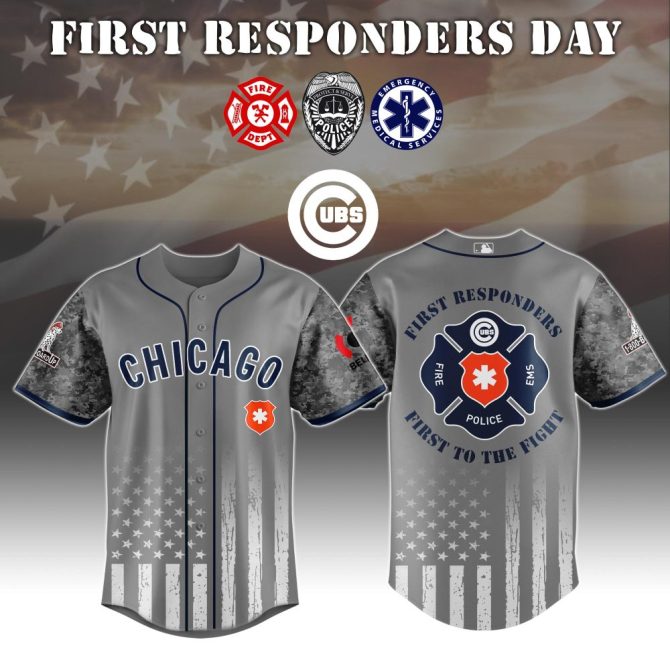 Chicago Cubs First Responders Jersey - Honoring Heroes , Limited Edition