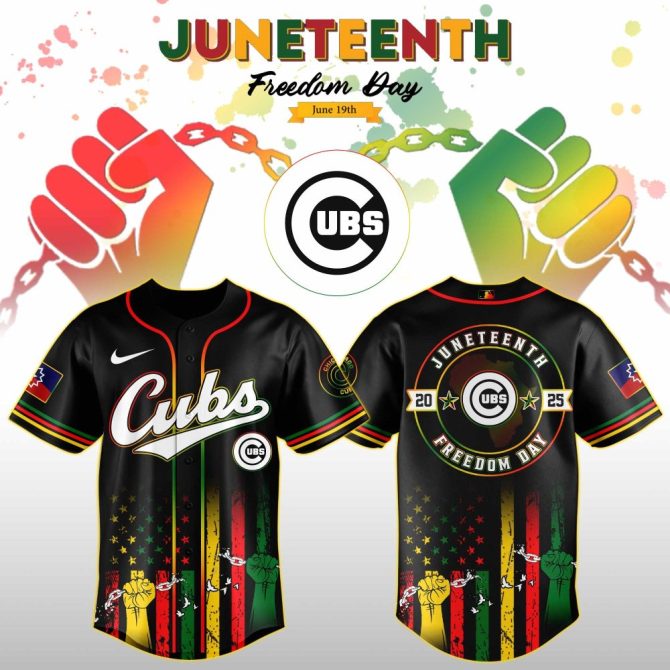 Celebrate Freedom: Limited Edition Cubs Juneteenth Baseball Jersey - Iconic Style & Pride