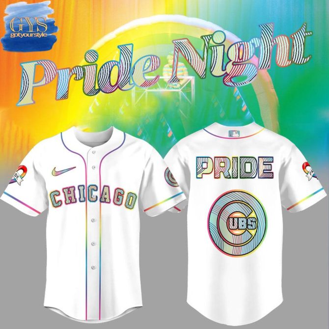 Chicago Pride Night Jersey - Celebrate In Style With Rainbow Accents - Limited Edition