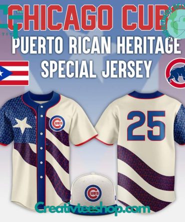 Limited Edition Chicago Cubs Puerto Rican Heritage Jersey – Celebrate In Style!