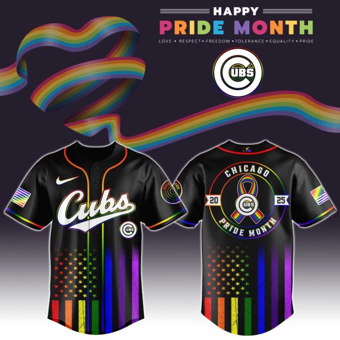 Celebrate Pride: Chicago Cubs Limited Edition Pride Month Jersey - Unisex, Vibrant Design