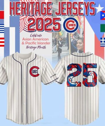 Limited Edition 2025 Cubs Heritage Jersey - Celebrate Asian & Pacific Islander Month