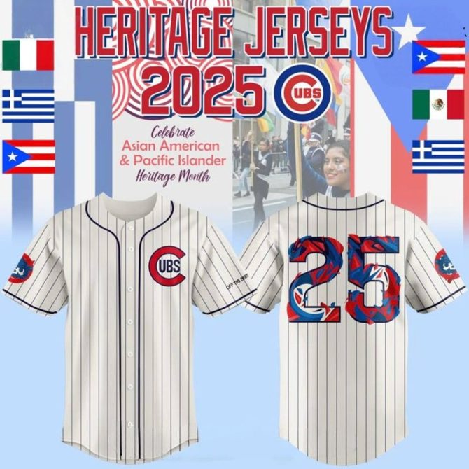 Limited Edition 2025 Cubs Heritage Jersey - Celebrate Asian & Pacific Islander Month