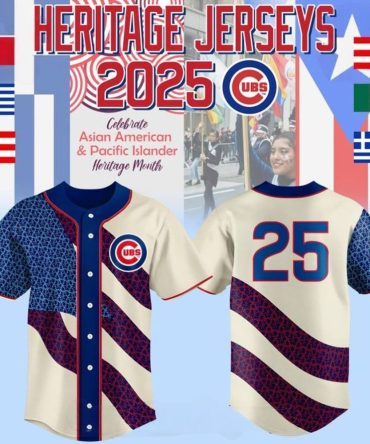 Limited Edition 2025 Cubs Heritage Jersey - Celebrate Asian American & Pacific Islander Month!