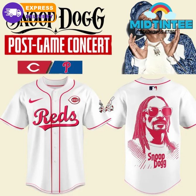 Exclusive Snoop Dogg Reds Baseball Jersey - Limited Edition Concert Apparel