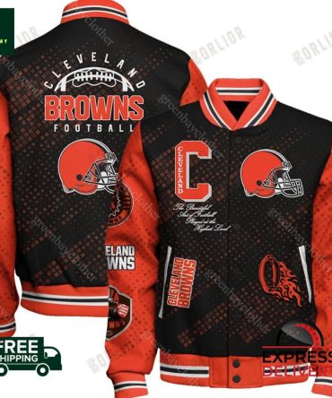 Cleveland Browns Football Jacket – Stylish Fan Gear, Free Shipping!
