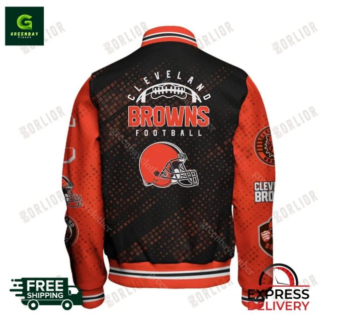 Cleveland Browns Football Jacket – Stylish Fan Gear, Free Shipping! - Image 3