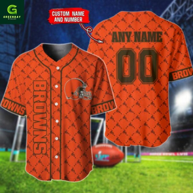 Customizable Cleveland Browns Jersey - Add Your Name & Number - Perfect Gift For Fans