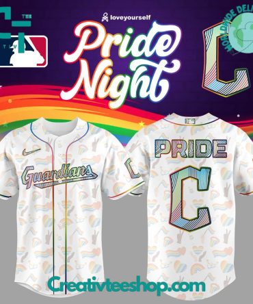 Celebrate Pride Night In Style With Guardians Rainbow Baseball Jersey – Limited Edition