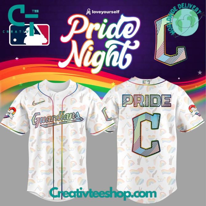 Celebrate Pride Night In Style With Guardians Rainbow Baseball Jersey – Limited Edition