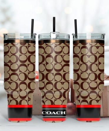 Coach Logo Custom Stanley Tumbler Cup 40 Oztumbler With Handle