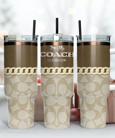 Coach Logo Custom Stanley Tumbler Cup 40 Oz Tumbler With Handle, Stylish Insulated Tumbler With Handle, Premium Design, Perfect Gift For Coffee Lover