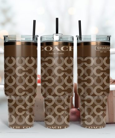 Coach New York Logo Custom Stanley Tumbler Cup 40 Oz Tumbler With Handle