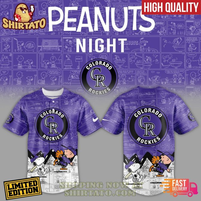 Limited Edition Peanuts Night Colorado Rockies Shirt – High Quality & Fast Delivery!