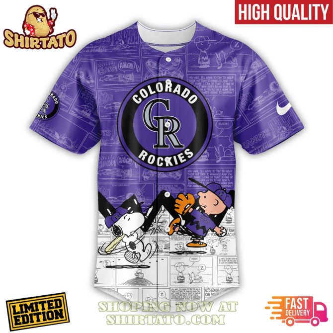 Limited Edition Peanuts Night Colorado Rockies Shirt – High Quality & Fast Delivery! - Image 2