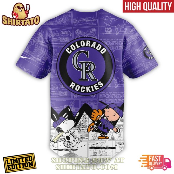 Limited Edition Peanuts Night Colorado Rockies Shirt – High Quality & Fast Delivery! - Image 3