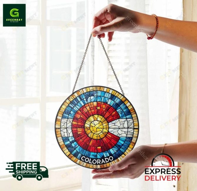 Vibrant Colorado Stained Glass Suncatcher – Free Shipping & Express Delivery! - Image 4