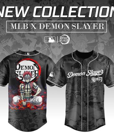 Demon Slayer X Mlb Limited Edition Jersey - Anime Fans Must-Have!