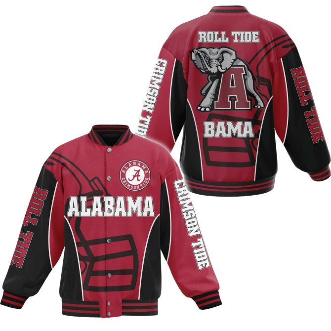 Alabama Crimson Tide Varsity Jacket - Roll Tide Bama Fan Gear For Men & Women
