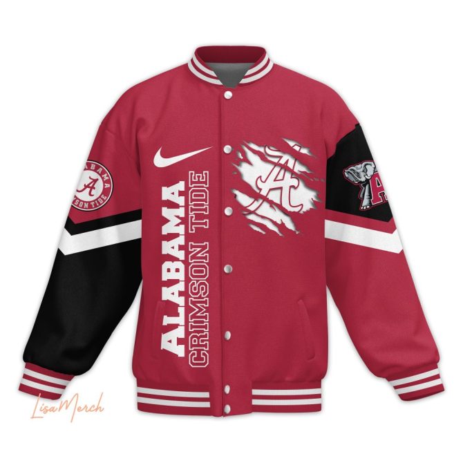 Alabama Crimson Tide Varsity Jacket - Show Your Team Spirit In Style! - Image 2