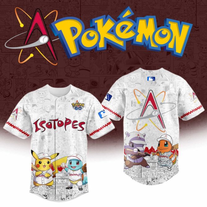 Exclusive Pokémon X Isotopes Baseball Jersey - Limited Edition Fan Gear!