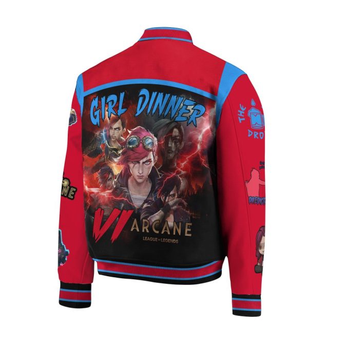 Arcane Varsity Jacket - Vibrant Anime Design, Perfect For Fans, Unisex Sizes Available - Image 3