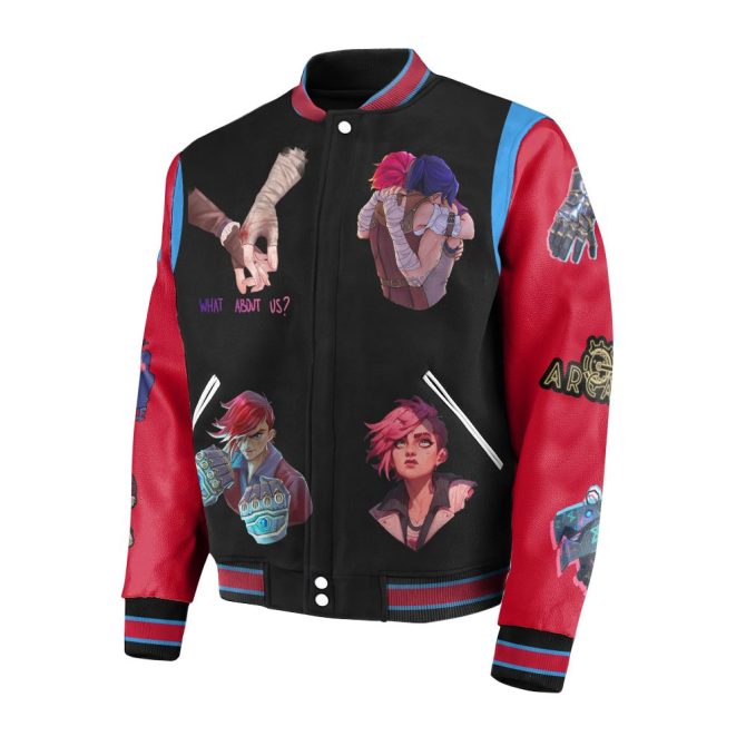 Arcane Varsity Jacket - Vibrant Anime Design, Perfect For Fans, Unisex Sizes Available - Image 2
