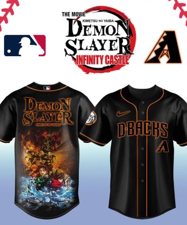 Exclusive Demon Slayer X D-Backs Baseball Jersey – Perfect Anime Fan Gift!