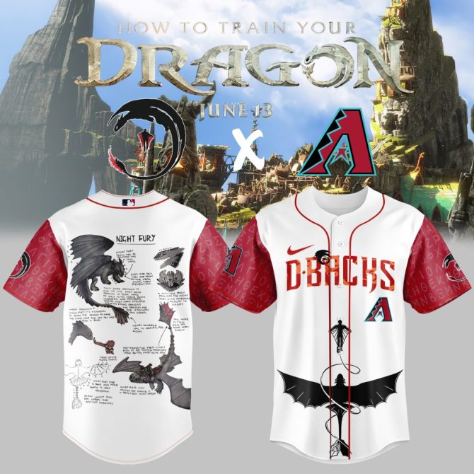 Exclusive D-Backs X How To Train Your Dragon Jersey - Limited Edition Fan Gear