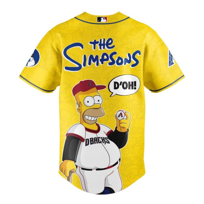 Arizona Diamondbacks X The Simpsons Limited Edition Jersey - Unleash Your Fandom! - Image 3