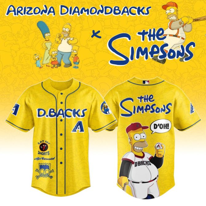 Arizona Diamondbacks X The Simpsons Limited Edition Jersey - Unleash Your Fandom!