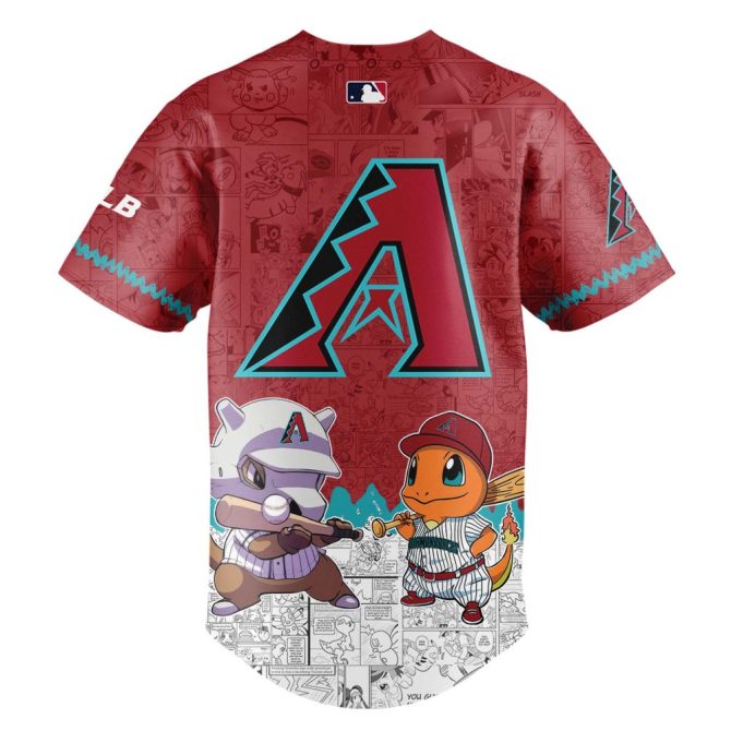 Limited Edition Pokémon X Diamondbacks Jersey - Catch 'Em All Style For Fans! - Image 3