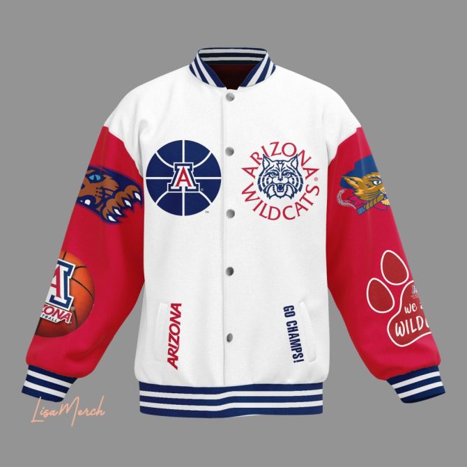 Arizona Wildcats Varsity Jacket - Unisex Fan Gear With Bold Graphics & Team Spirit - Image 2