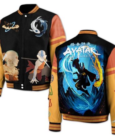 Avatar: The Last Airbender Varsity Jacket – Iconic Aang & Element Design For Fans